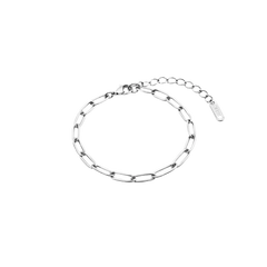 Základní stříbrný náramek na přívěsky Paperclip