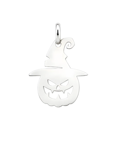 Přívěsek Halloweenová dýně s čarodějnickým kloboukem na náramek i řetízek