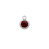 Přívěsek Birthstone Beran na náramek i řetízek - Stříbrná