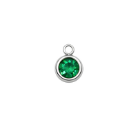 Přívěsek Birthstone Blíženci na náramek i řetízek - Stříbrná