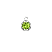 Přívěsek Birthstone Býk na náramek i řetízek - Stříbrná