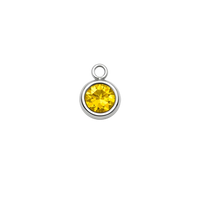 Přívěsek Birthstone Rak na náramek i řetízek - Stříbrná