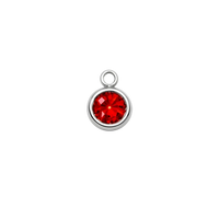 Přívěsek Birthstone Lev na náramek i řetízek - Stříbrná