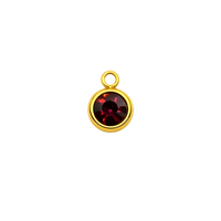 Přívěsek Birthstone Beran na náramek i řetízek - Zlatá