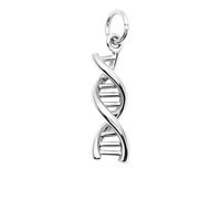 Přívěsek DNA na náramek i řetízek - Stříbrná