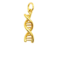 Přívěsek DNA na náramek i řetízek - Zlatá