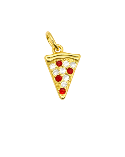 Přívěsek pizza se zirkony na náramek i řetízek