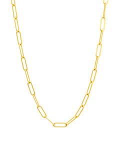 Náhrdelník zlatý Paperclip big